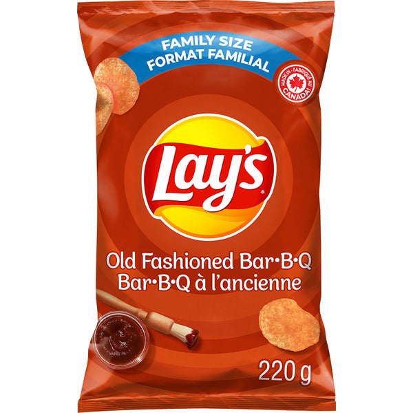LAYS POTATO CHIPS BAR B Q OLD FASHIONED 220 G