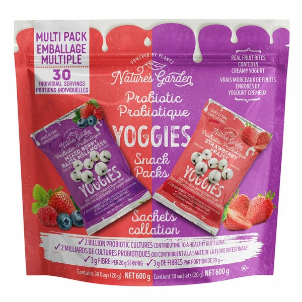 YOGGIES VARIETY PACK NATURE'S GARDEN 30X20GR