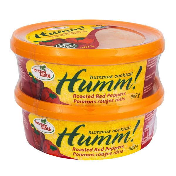 FONTAINE SANTE HUMMUS ROASTED RED PEPPER 2X482 G