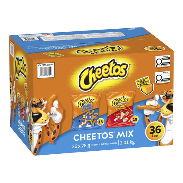 CHEETOS MIX VARIETY PACK, 36 BAGS X 28G