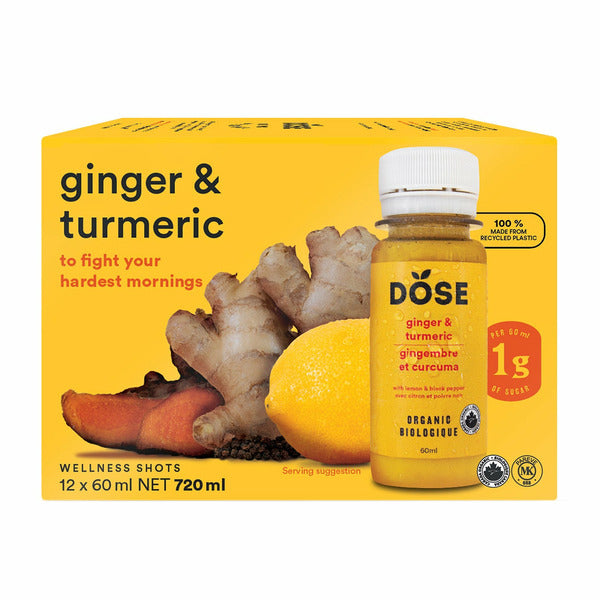 DÔSE GINGER & TUMERIC 12x60ML