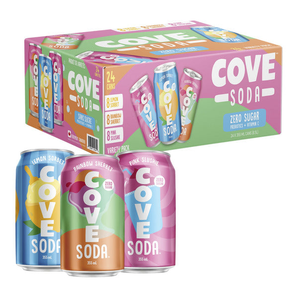 COVE SODA VARIETY, 24 x 355ML