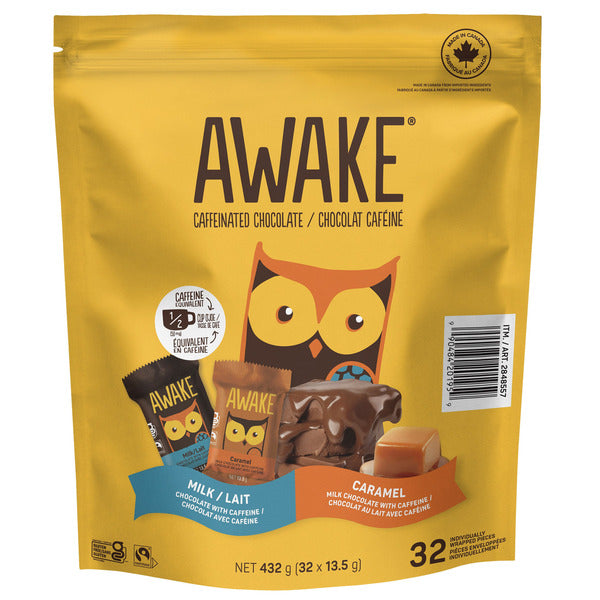 AWAKE CAFFEINATED CHOCOLATE, 32X13.5G