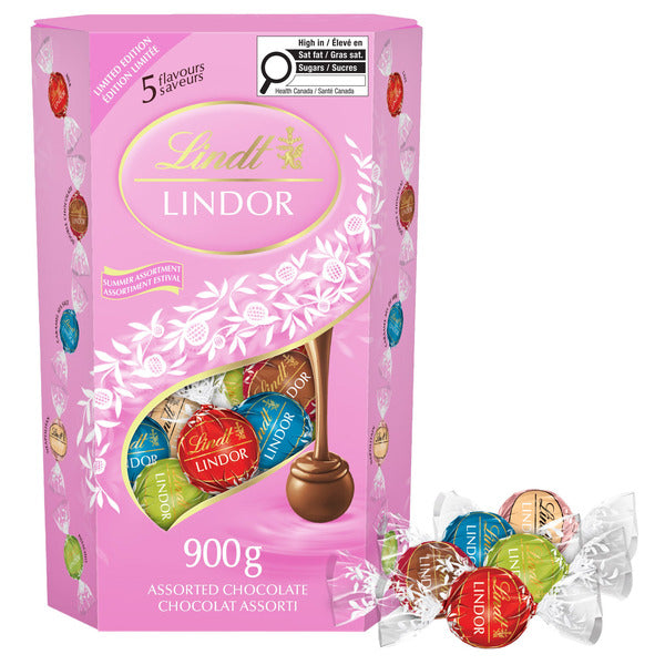 LINDT, LINDOR SUMMER ASSORTMENT  900GR