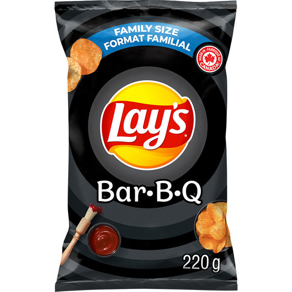 LAYS POTATO CHIPS BBQ 220 G