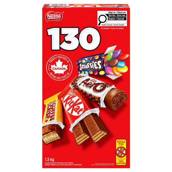 NESTLE ASSORTED MINI CHOCOLATE BARS, PACK OF 130