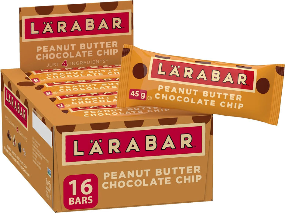 LARABAR, PEANUT BUTTER CHOCOLATE CHIP, 16 X 45G