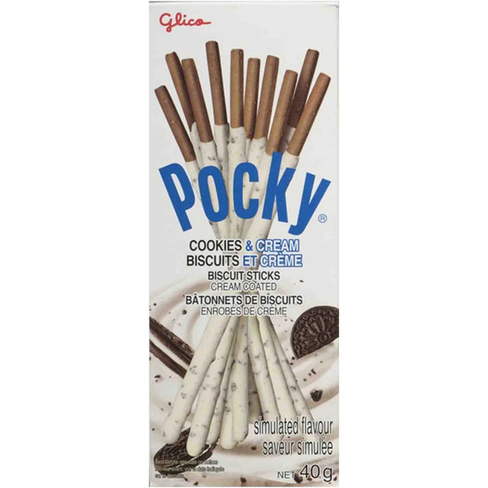 GLICO, COOKIES AND CREAM POCKY STICKS, 10 X 40 G