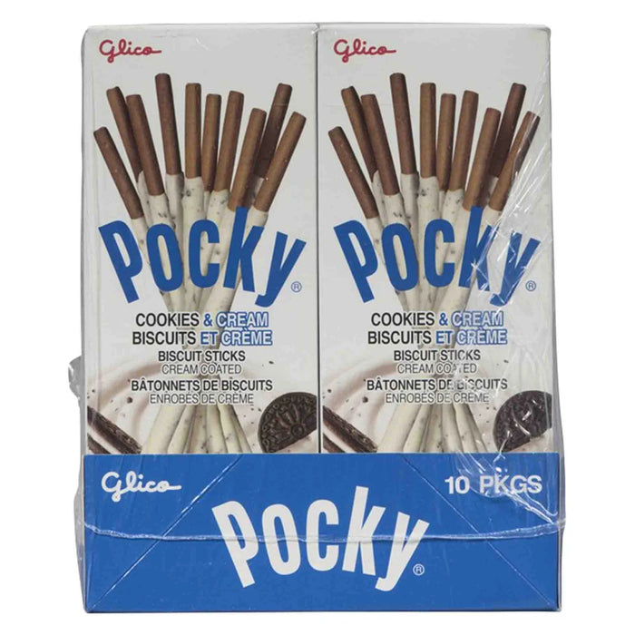 GLICO, COOKIES AND CREAM POCKY STICKS, 10 X 40 G