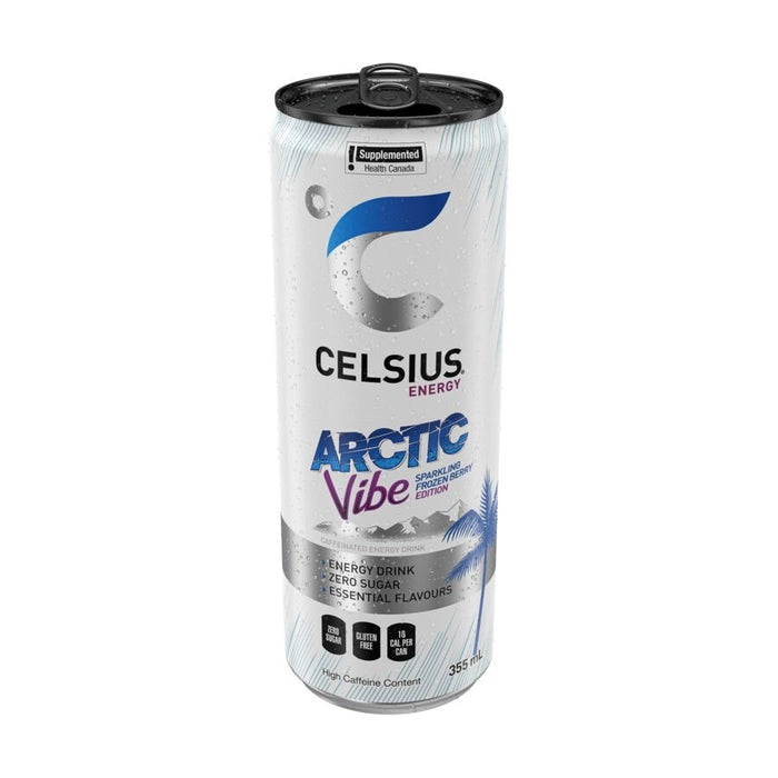 CELSIUS, ENERGY DRINK ARCTIC VIBE,  12 X 355ML