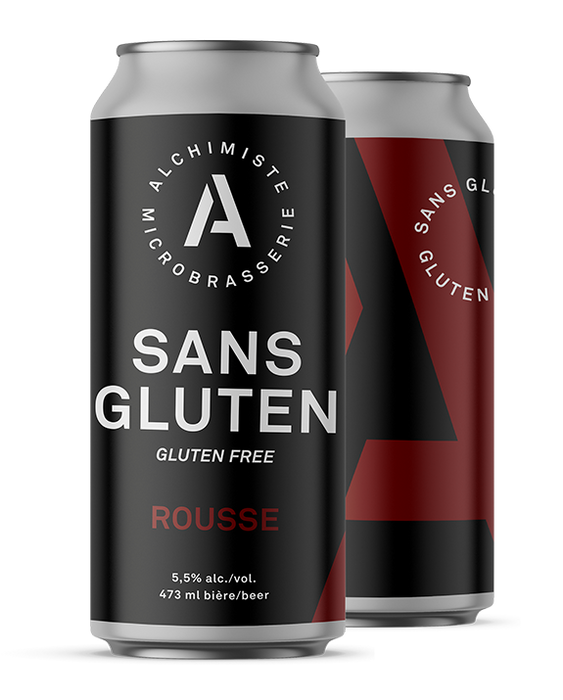 ALCHIMISTE ROUSSE GLUTEN FREE 5,5% CANNED BEER, 4 X 473 ML