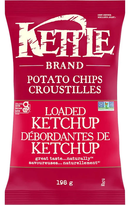 KETTLE POTATO CHIPS KETCHUP 198 G