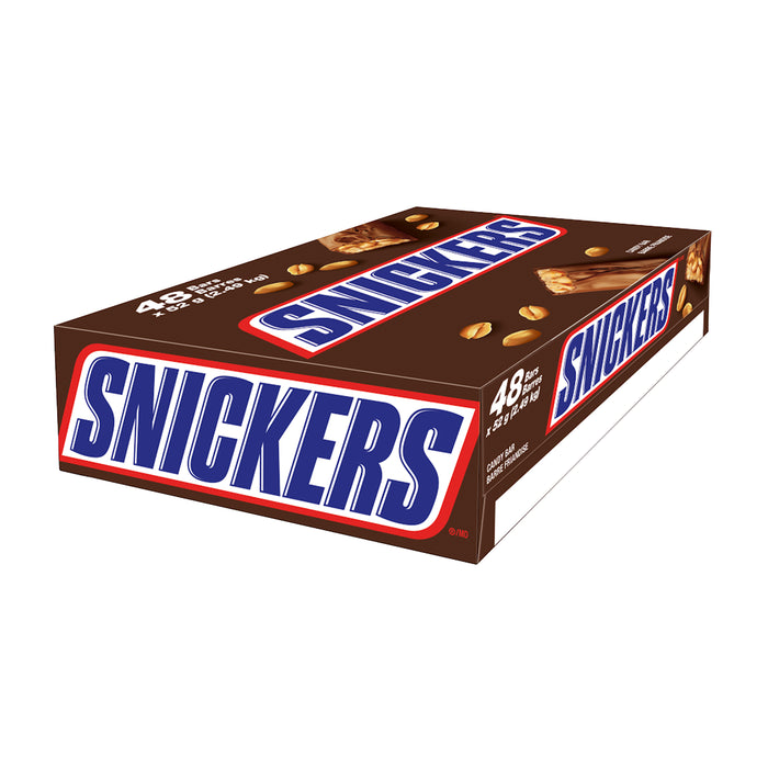 SNICKERS, CHOCOLATE BAR, 48 x 52G