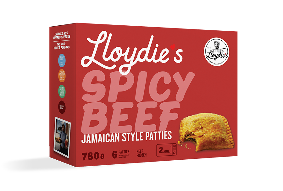 LLOYDIE'S JAMAICAN PATTIES SPICY BEEF 780G