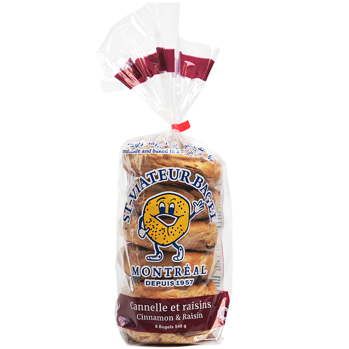 ST-VIATEUR BAGEL CINNAMON RAISIN 6 UN