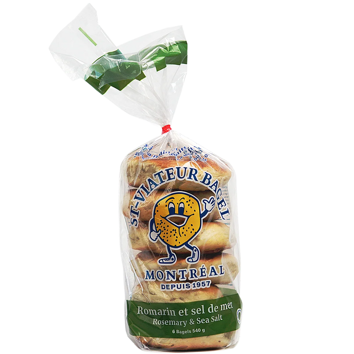 ST-VIATEUR BAGEL ROSEMARY SEA SALT 6 UN