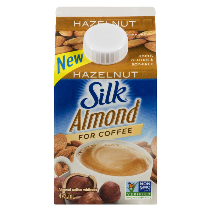 SILK COFFEE WHITENER ALMOND HAZELNUT 473 ML
