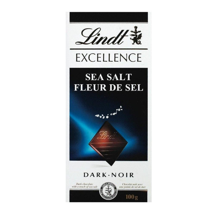LINDT EXCELLENCE CHOCOLAT NOIR FLEUR SEL 100 G