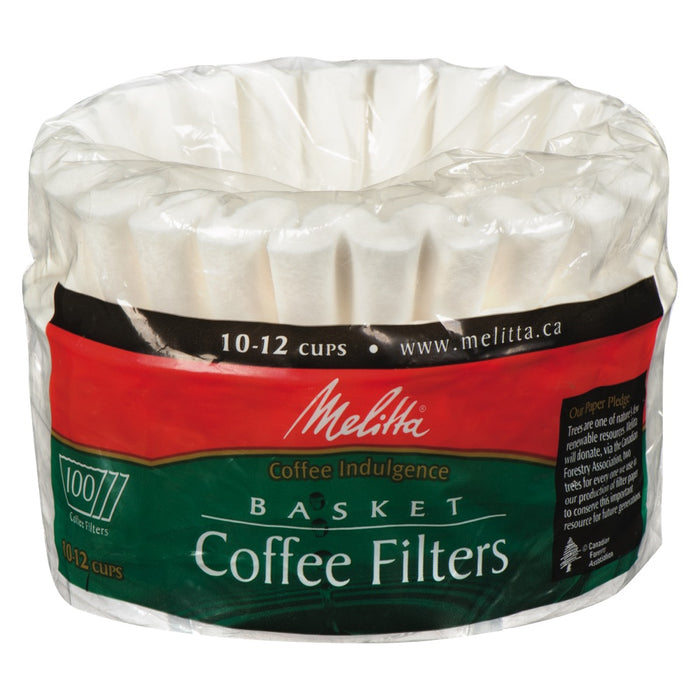 MELITTA COFFEE FILTERS BASKET NATURAL BROWN 1 x 100 U