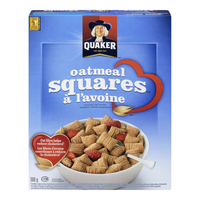 QUAKER SQUARES CEREAL OATMEAL 500 G