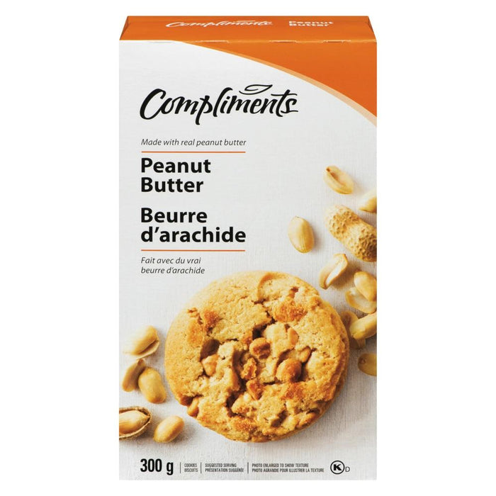 COMPLIMENTS PEANUT BUTTER COOKIES 300G