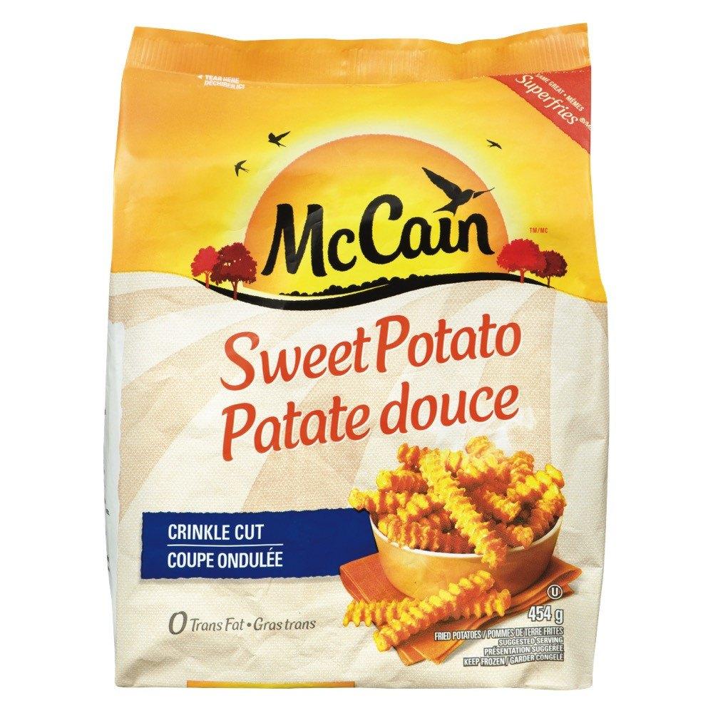 McCain Sweet Potato Waffle Fries, 2.5 lb. Bag - 6/Case