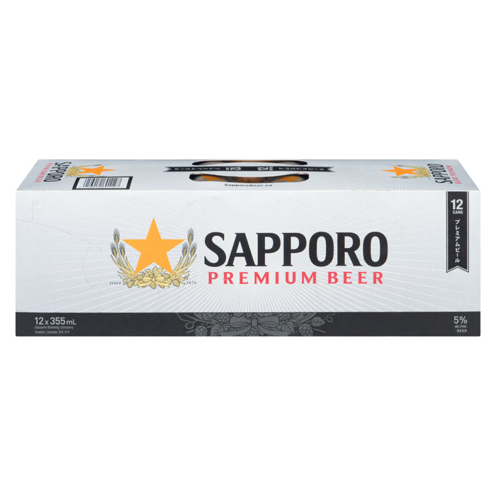 SAPPORO, BEER, 12 X 355 ML