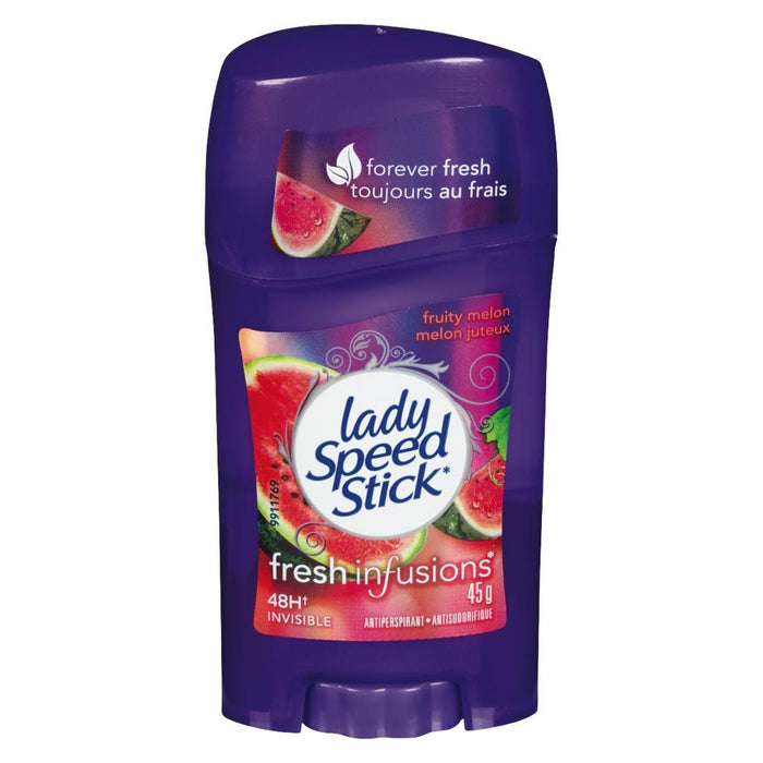 LADY SPEED STICK FRESH INFUSIONS ANTIPERSPIRANT FRUITY MELON 45 G