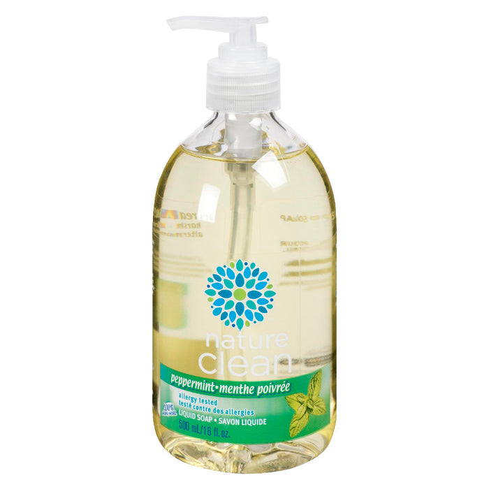 NATURE CLEAN PEPPERMINT HAND SOAP 100% NATURAL 500ML
