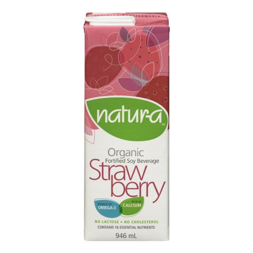 NATURA, SOY BEVERAGE STRAWBERRY ORGANIC, 946 ML