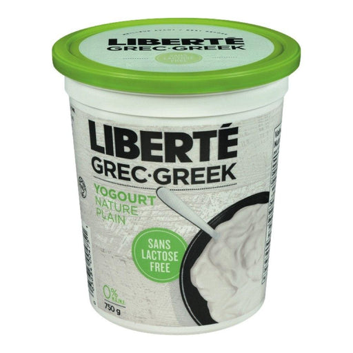 LIBERTÉ YOGOURT GREC SANS-LACTOSE 0% 750 G