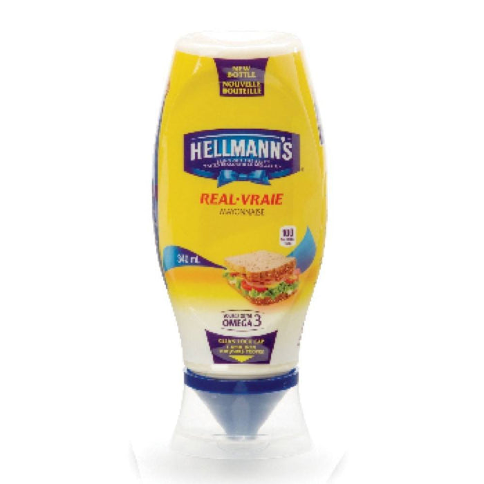HELLMAN'S VRAIE MAYONNAISE COMPRIMABLE 340 ML