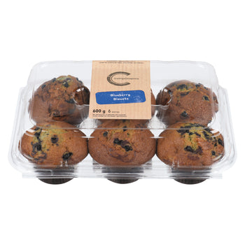 COMPLIMENTS MUFFINS BLUEBERRY. 600G 6UNITS