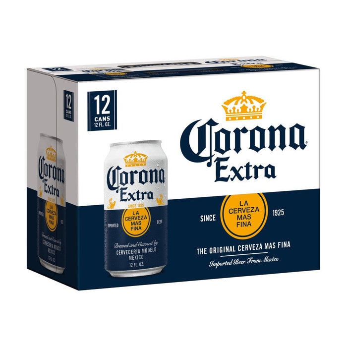CORONA EXTRA 4.5% CANNED BEER, 12 X 355 ML