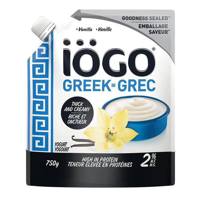 IOGO GREEK YOGURT VANILLA 2% 750 G