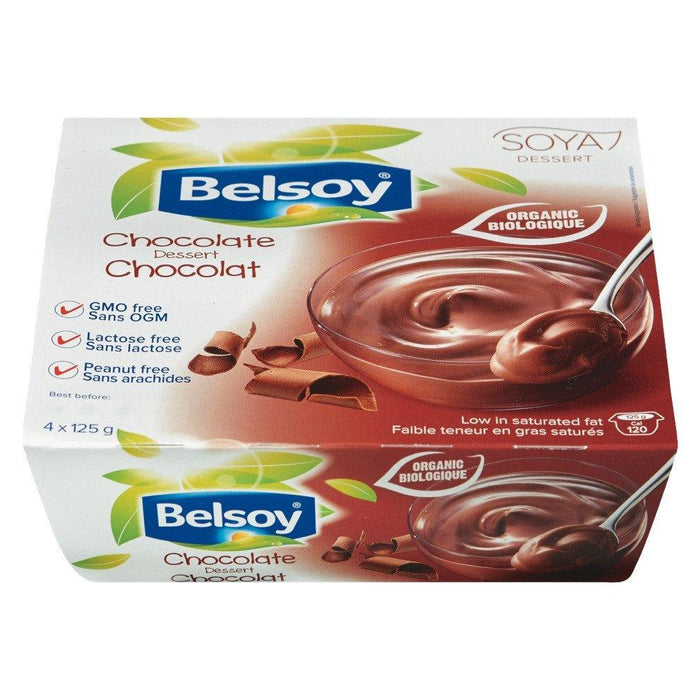 BELSOY DESSERT SOYA CHOCOLATE ORGANIC 4 x 125 G