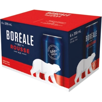 BOREALE, AMBER ALE BEER 5%, 6 X 355 ML
