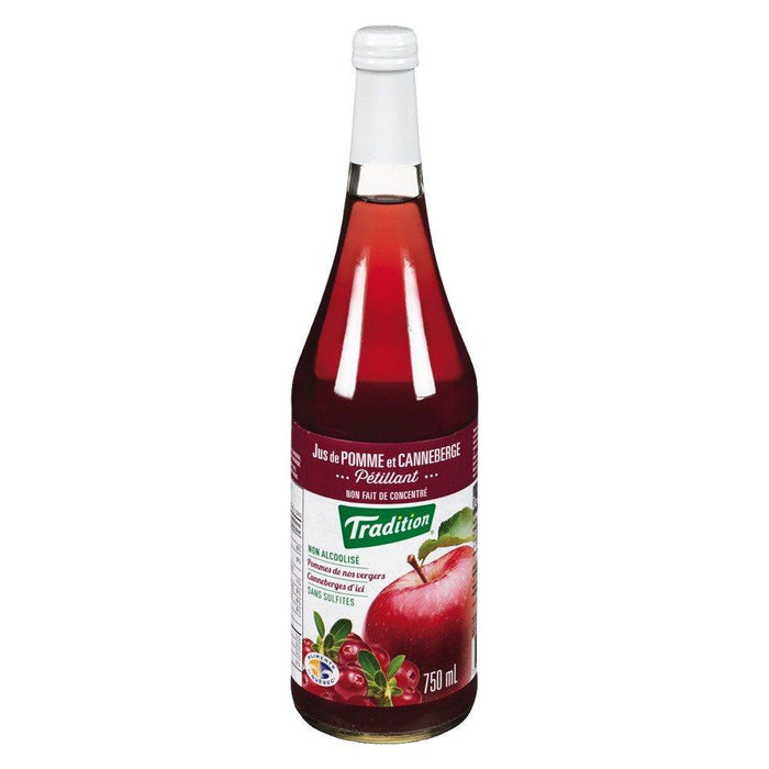 TRADITION SPARKLING  APPLE & CRANBERRY JUICE 750 ML