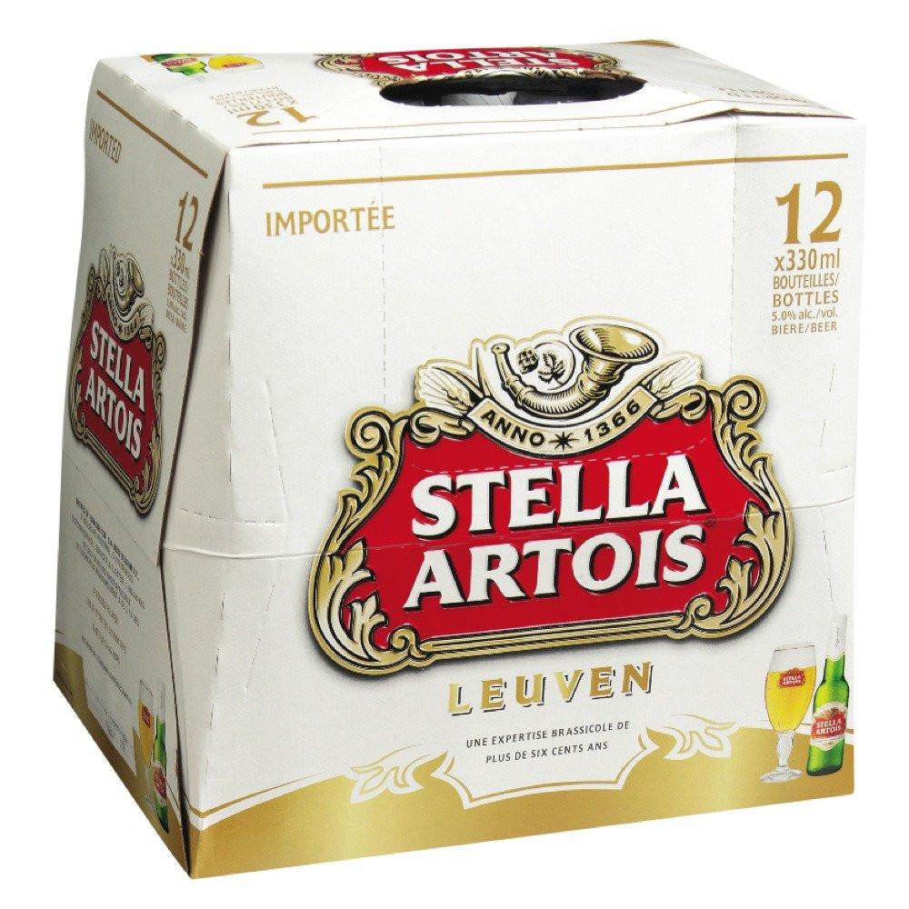 STELLA ARTOIS BEER, 12X330 ML