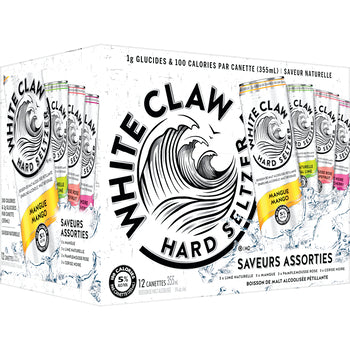 WHITE CLAW, MIXED VARIETY PACK NUMBER 1, 12 X 355 ML