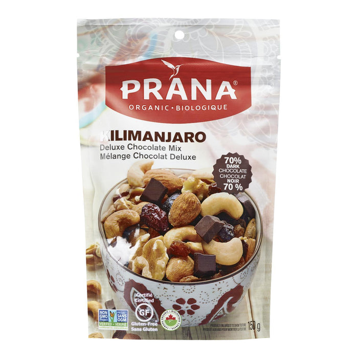 PRANA FRUIT & NUT MIX KILIMANJARO CHOCOLATE ORGANIC 150 G