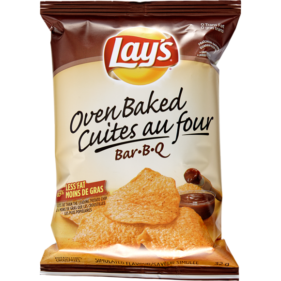 LAYS, OVEN BAKED POTATO CHIPS BBQ, (40 X 40G)