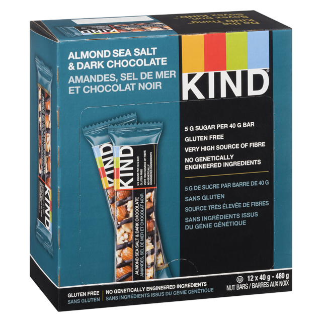 KIND BAR DARK CHOCOLATE, NUTS & SEA SALT (CASE) - 12 X 40G