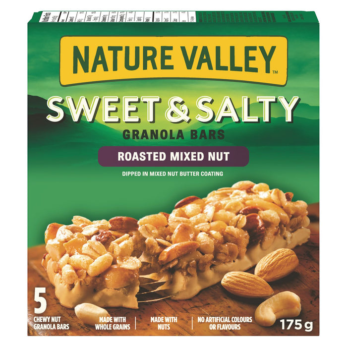 NATURE VALLEY, ROASTED MIXED NUT, 5 PACK 175G