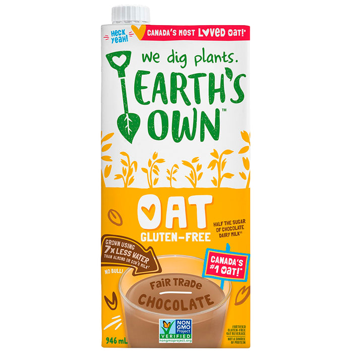 EARTH'S OWN, CHOCOLATE OAT BEVERAGE, 946 ML