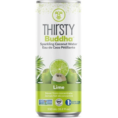 THIRSTY BUDDHA SPARKLING COCONUT WATER WITH LIME 330ML