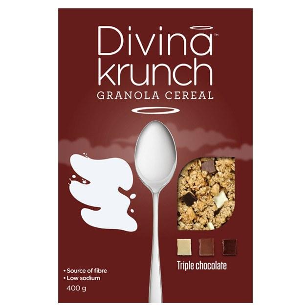 DIVINA KRUNCH CEREAL TRIPLE CHOCOLATE 400 G