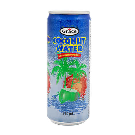 GRACE 100% COCONUT WATER WITH PULP, 24 X 310ML