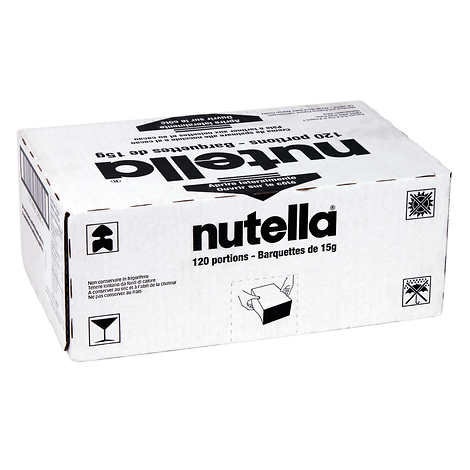 NUTELLA SPREAD HAZELNUT COCOA PORTION PACKS, 120 x 15G