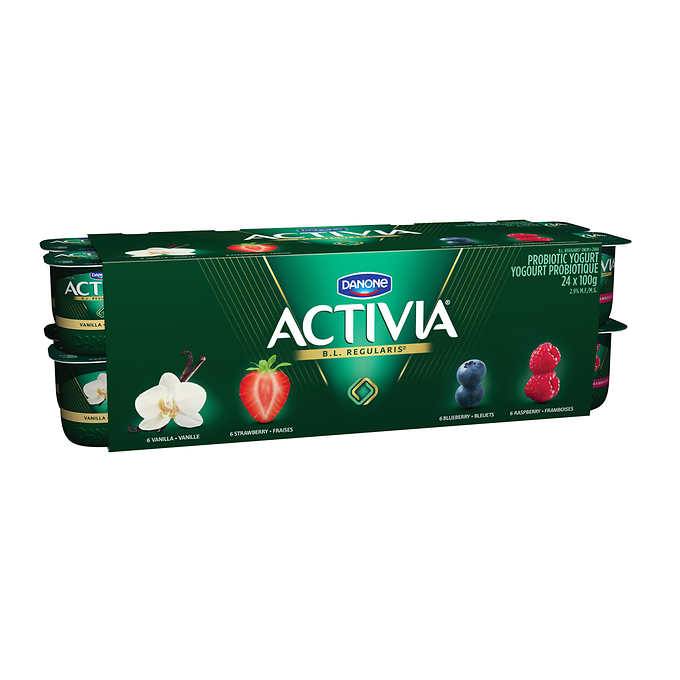 DANONE ACTIVIA PROBIOTIC YOGURT 24 x 100 G